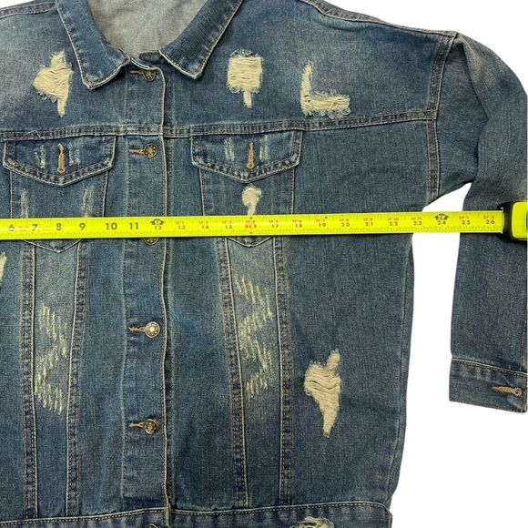 Distressed Jean Jacket - Picture 2 of 6